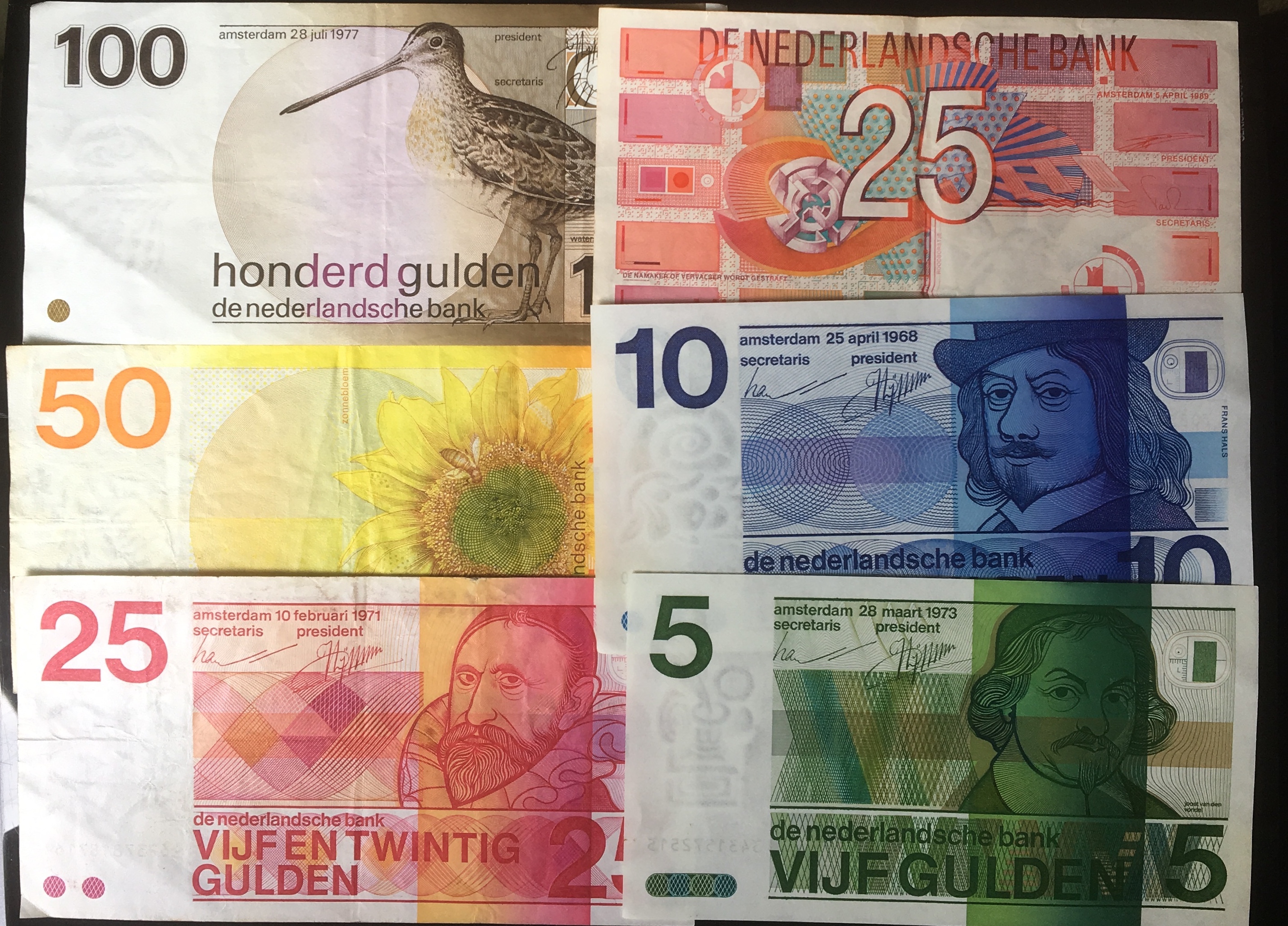 オランダの旧紙幣、オランダギルダーをお買取させていただきました 