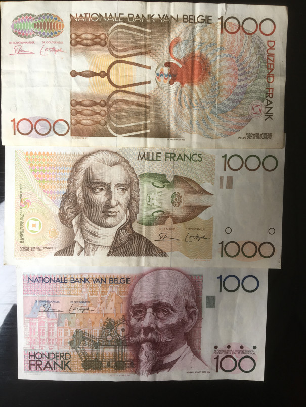 ベルギーの旧札、ベルギーフラン紙幣をお買取させていただきました！ | 旧札・マイナー通貨両替屋