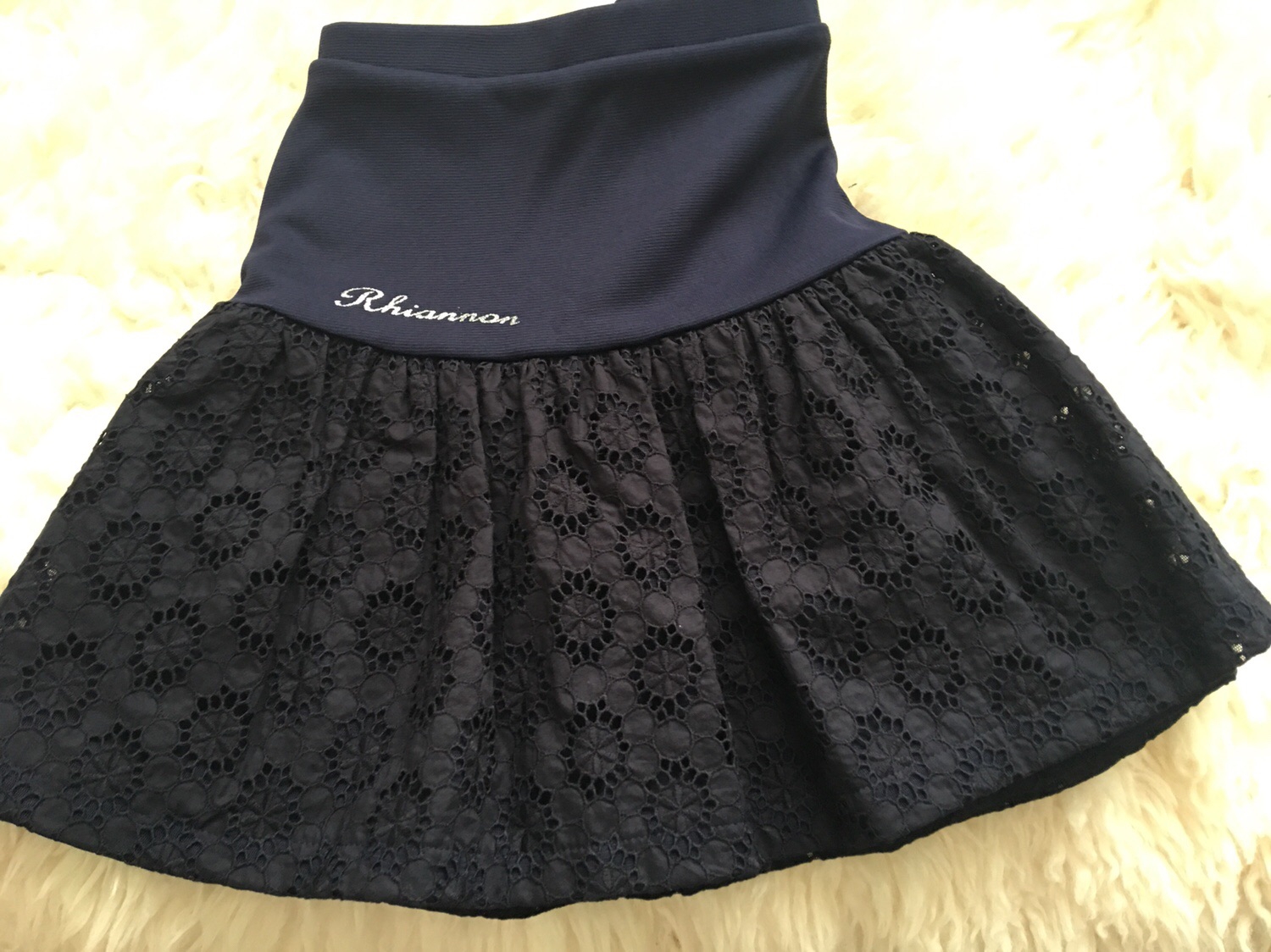 リーアノン テニススコート リーアノン テニスウェア 白✖️白シフォン