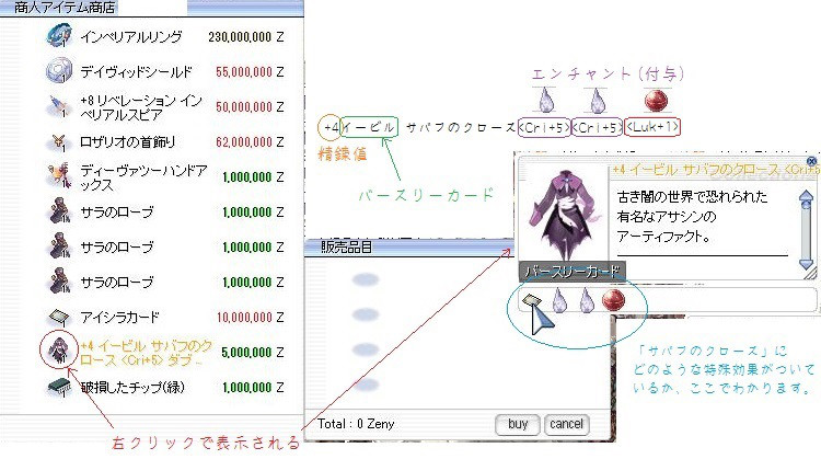 アイテム情報 Ro Life