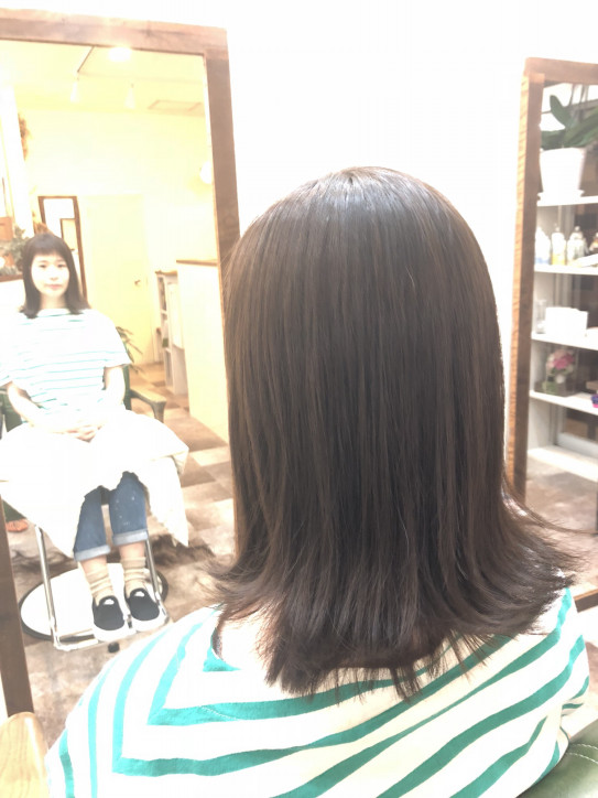 黒髪から グレージュ感 ただのびようしつ Tao 黒髪から グレージュ感 ただのびようしつ Tao