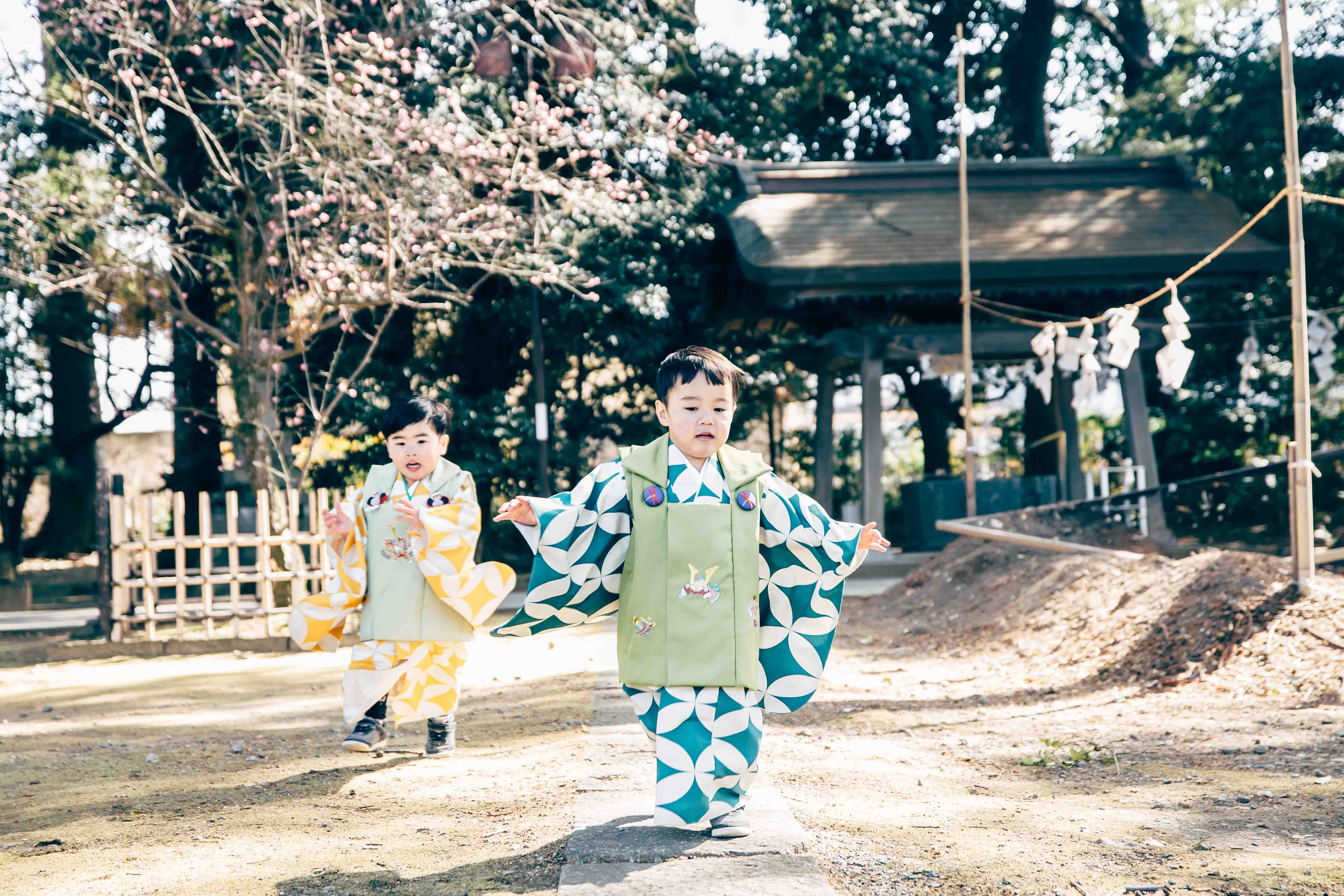 3歳双子ちゃんのドタバタ七五三 | sakuma haruka