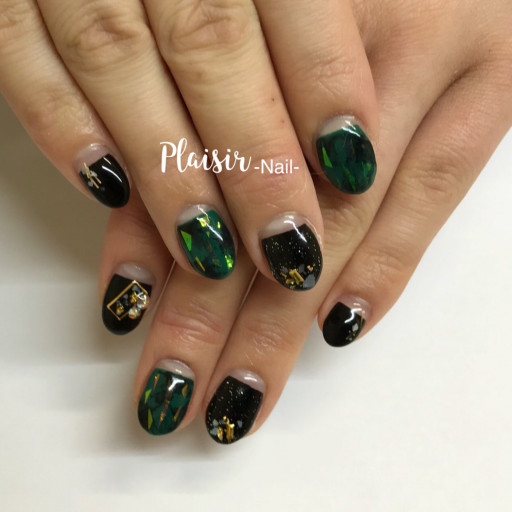 お客様ネイル 自由アート 烏丸御池 Plaisir Nail プレジール