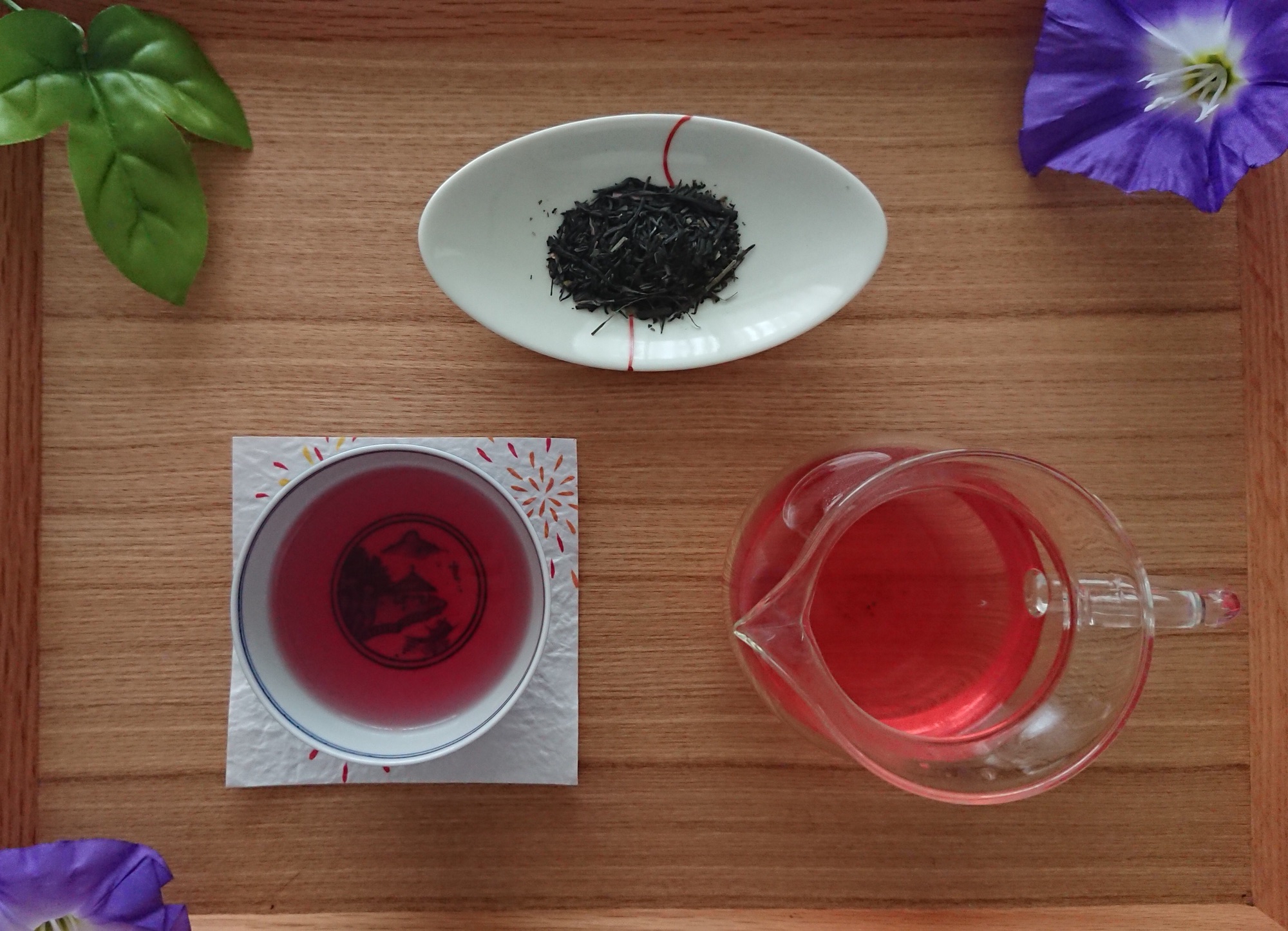 ピンク色の日本茶サンルージュ | 日本茶教室 松濤