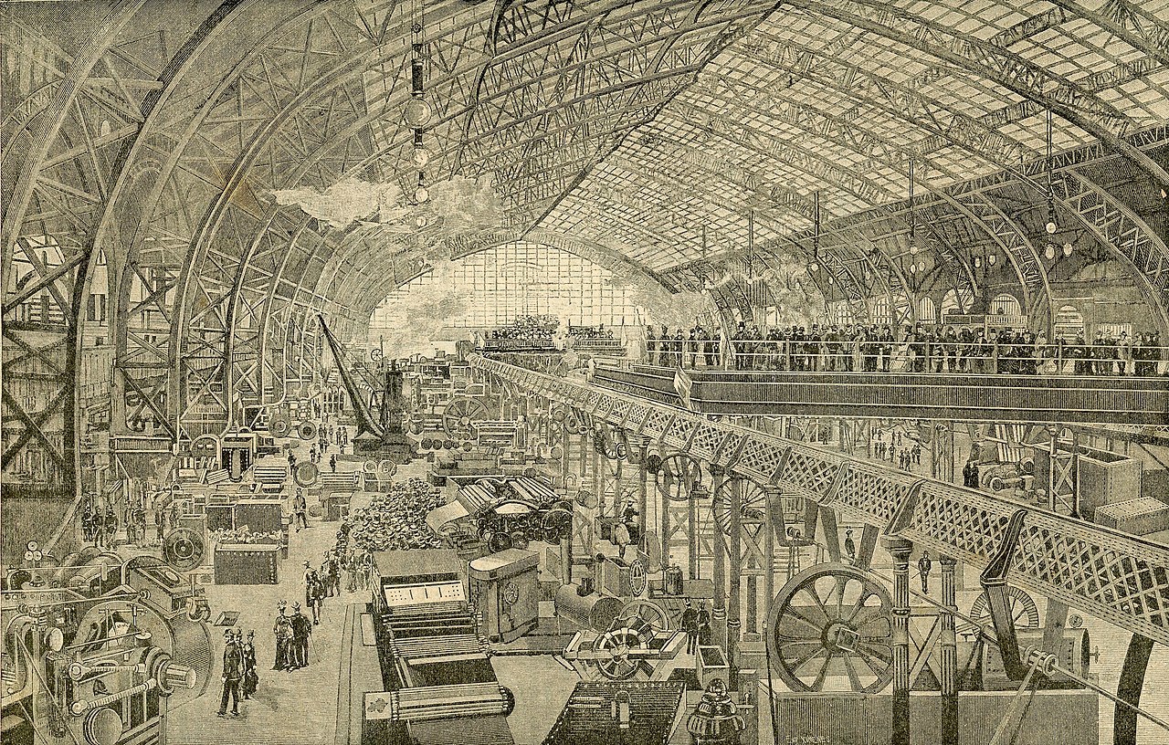 新作大人気1889年 パリ万博 大判オリジナル木版画 木版画