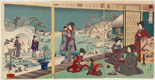 江戸名所図会 でたどる江戸の四季 19 冬 ２ 二軒茶屋 防寒対策 粋なカエサル