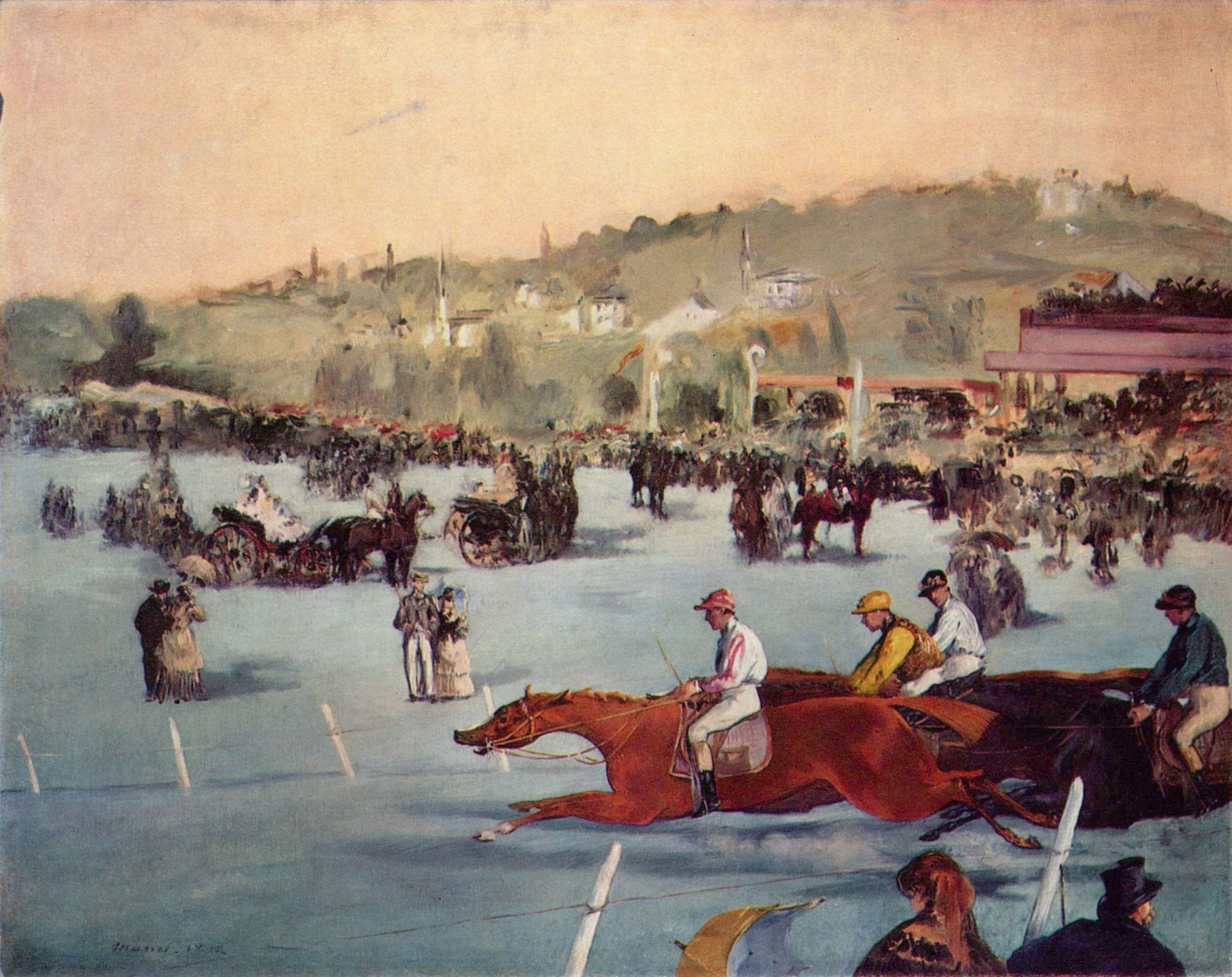 カシニョール版画「ロンシャン競馬場」 渋沢栄一の見た19世紀後半のパリ」4 ブローニュの森 | 粋なカエサル