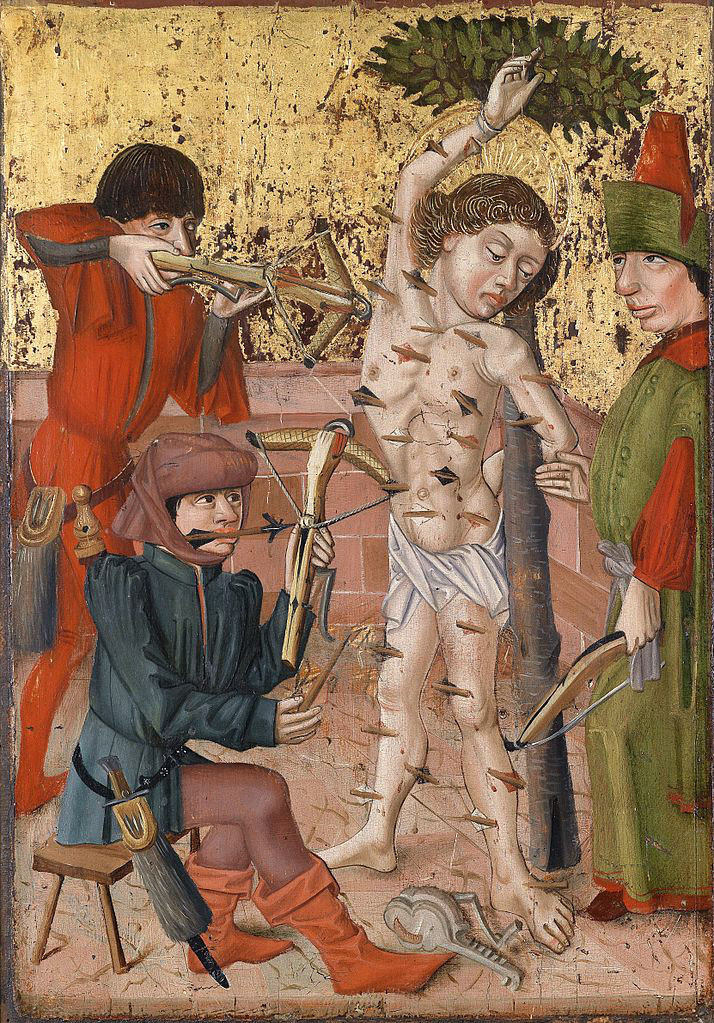 感染症と人間の物語 ７ 14世紀黒死病パンデミックと人間 ３ ペストの守護聖人 サン セバスチャン 粋なカエサル