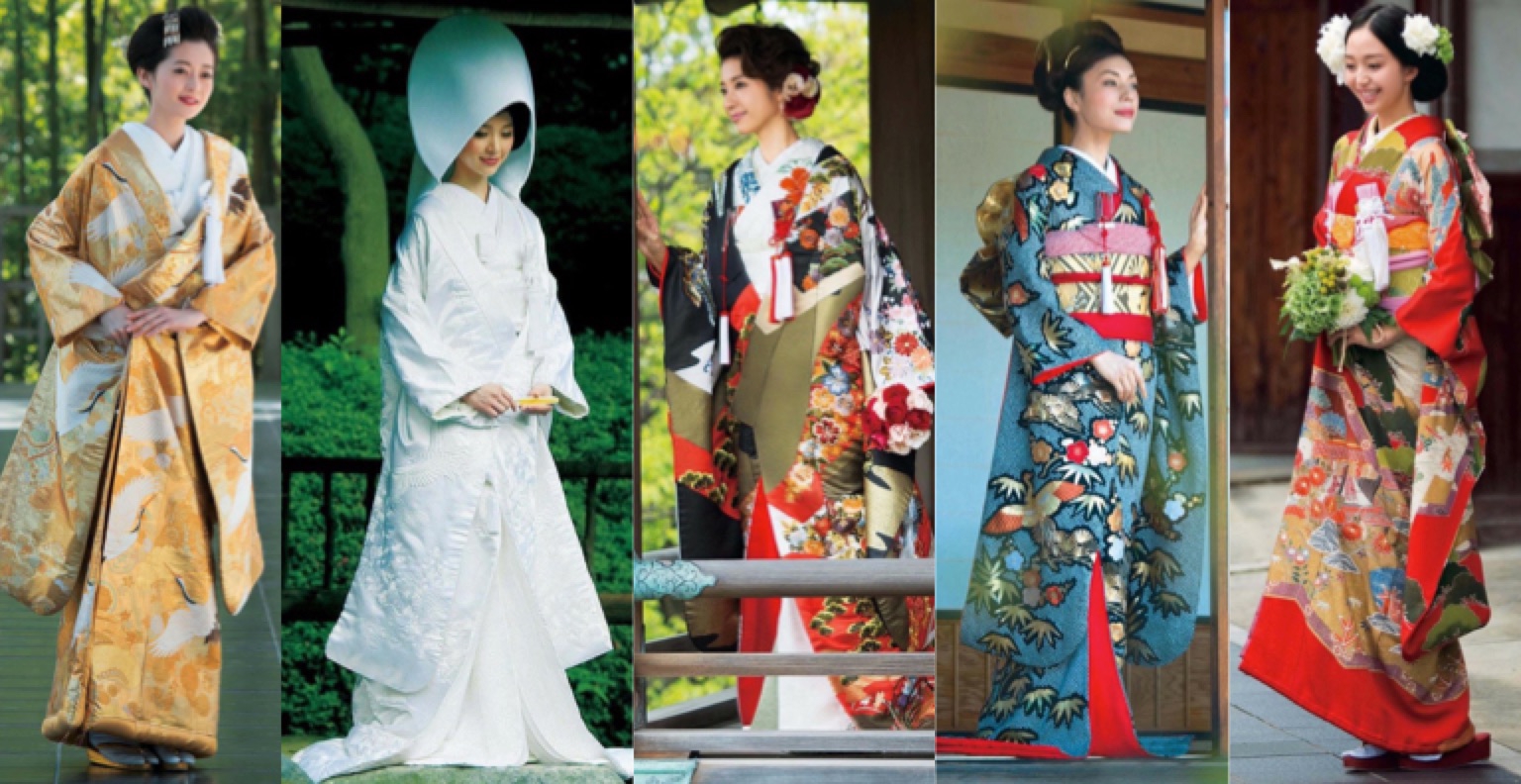 Traditional kimono wedding on sale dress