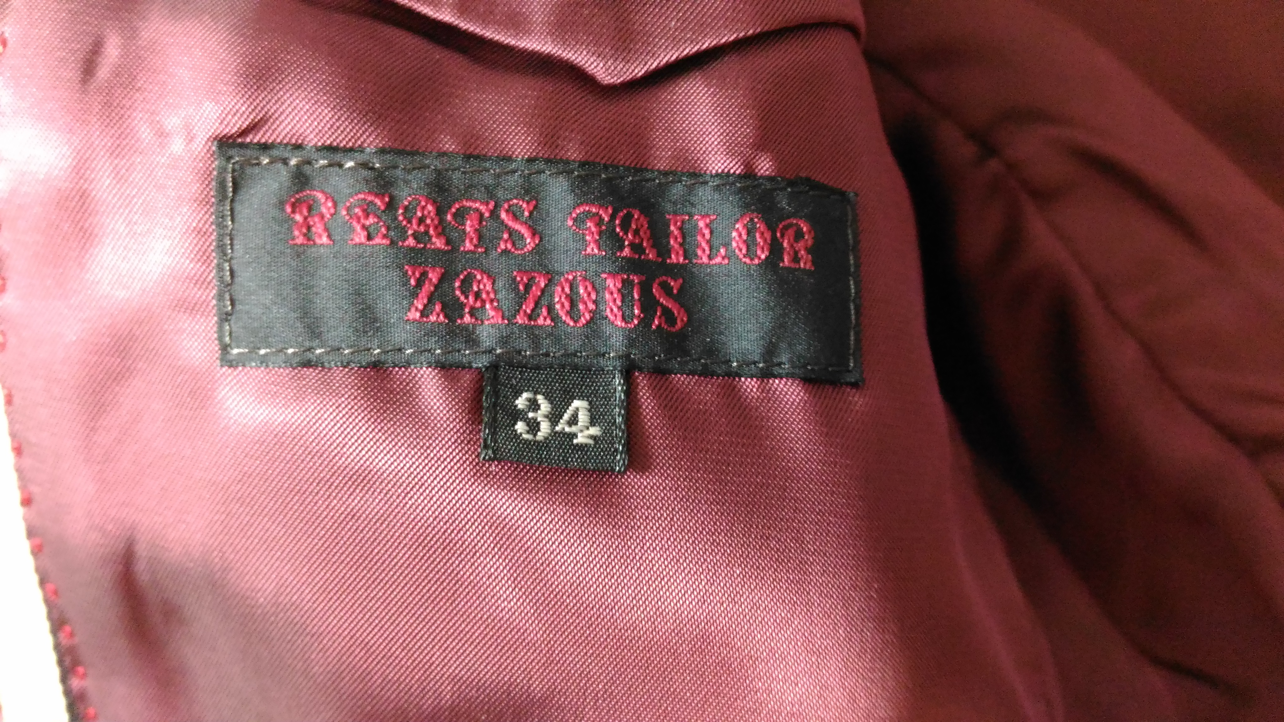 【希少】ザズーREATS TAILOR ZAZOUS  ヒョウ柄　ジレ　ベスト REATS TAILOR ZAZOUSジャケット