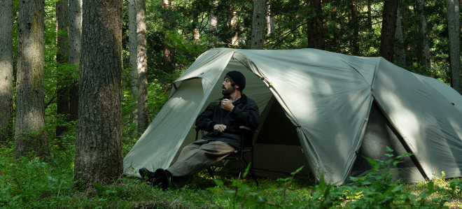 National Geographic 注目のテント Hideout を実際に張ってみた Outing Products Elk