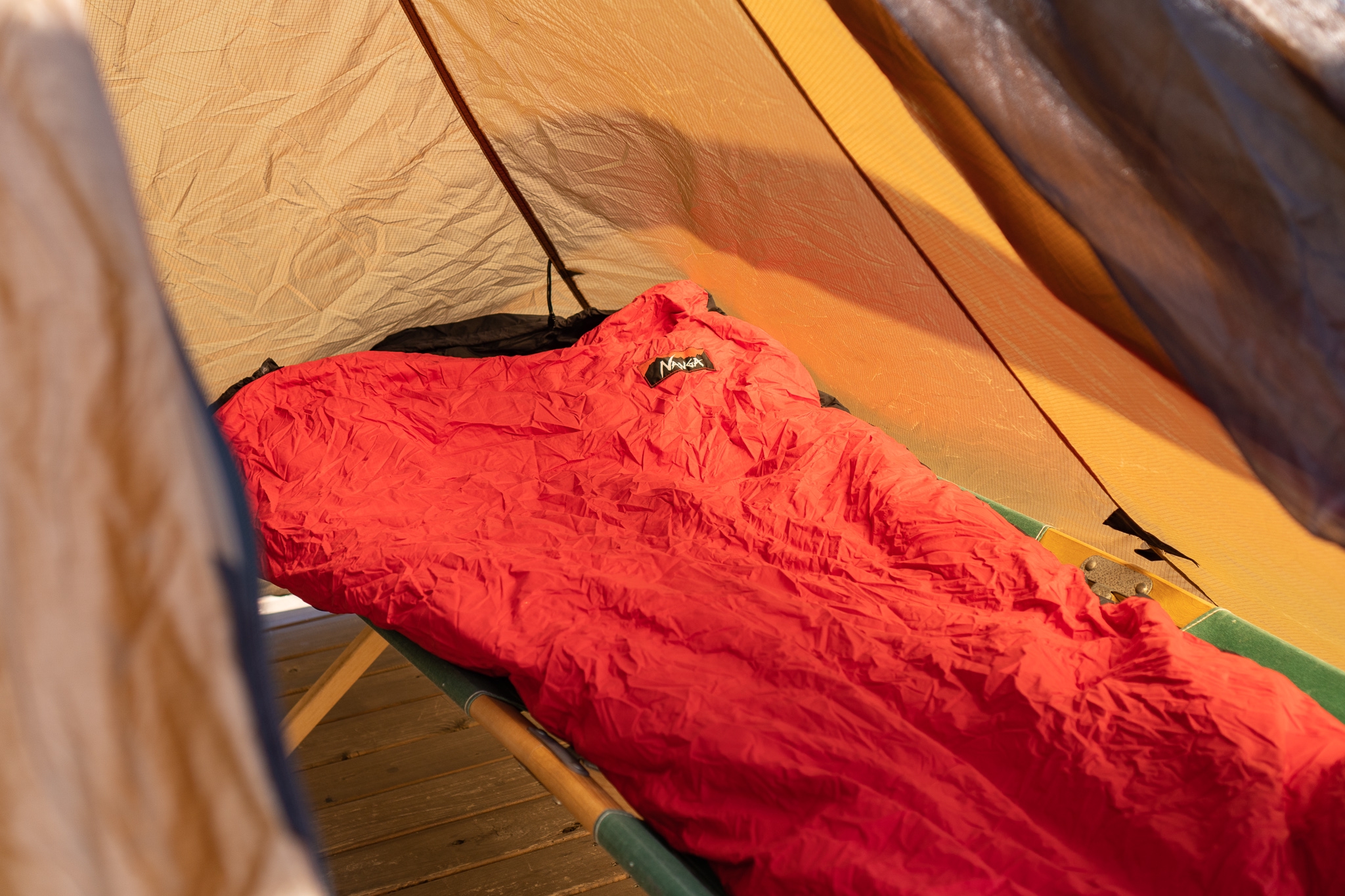 超絶軽いテント♪シマロン メッシュタイプ ブラウン色 シークアウトサイド Cimarron 世界一冒険家愛用テント（） - アウトドア、キャンプ、登山