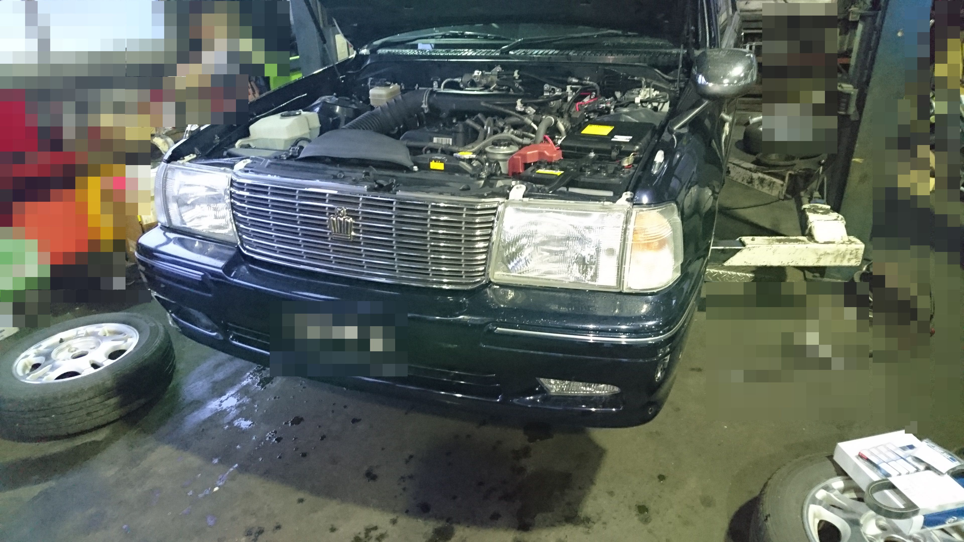 トヨタコンフオート（TSS10）タクシー 車検整備。 | 有限会社 皆川 
