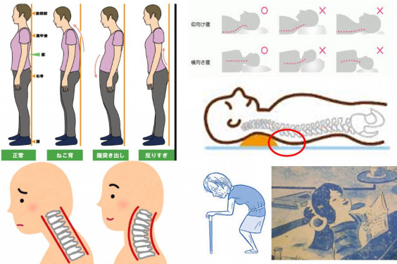 ネコ背の矯正 枕なし睡眠 老化抑止の第一歩かも Munetomo Club 棟朝淳州