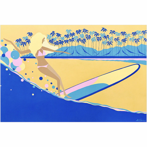 Kei Otsuka Surf Art Canvas