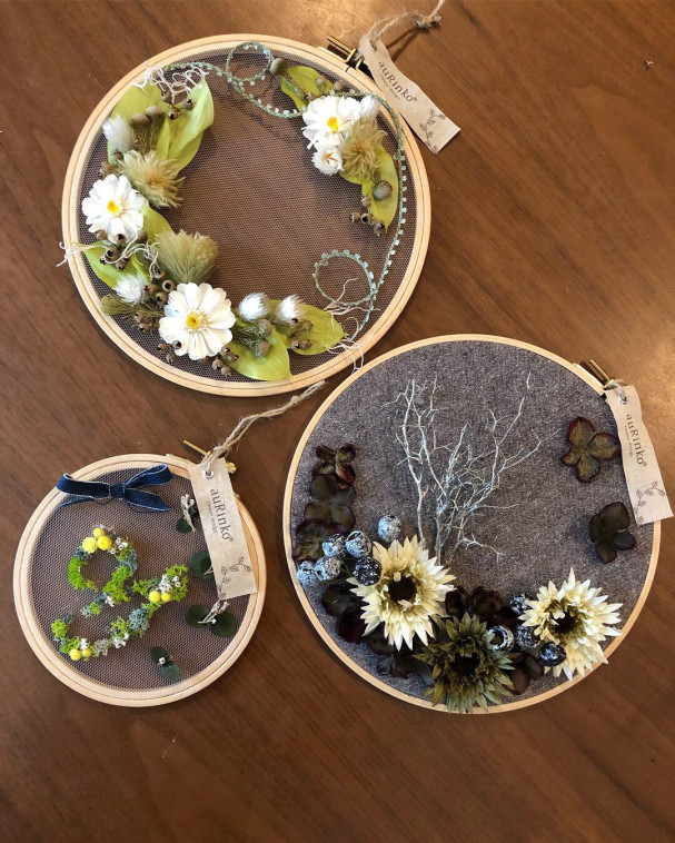 Autumn Flowerオリジナルレッスン カレイドフレーム認定レッスン 刺繍枠アレンジ認定レッスンを受けて来ました Lilpri Autumn Flowerオリジナルレッスン カレイドフレーム認定レッスン 刺繍枠アレンジ認定レッスンを受けて来ました Lilpri