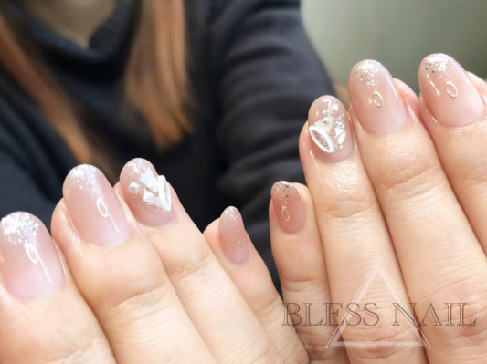 お客様デザイン パラジェル登録サロン Bless Nail銀座 Bless Nail Ginza