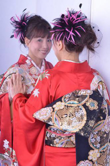 ☆麻衣姫☆ブライス 着物☆振袖 春風