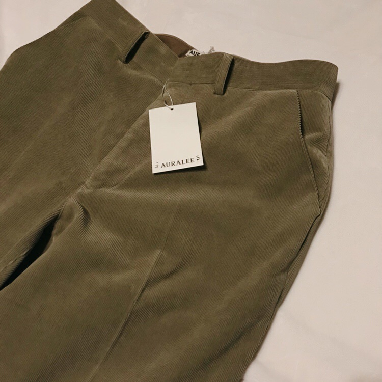 AURALEE WASHED CORDUROY SLACKS | 214chocolat