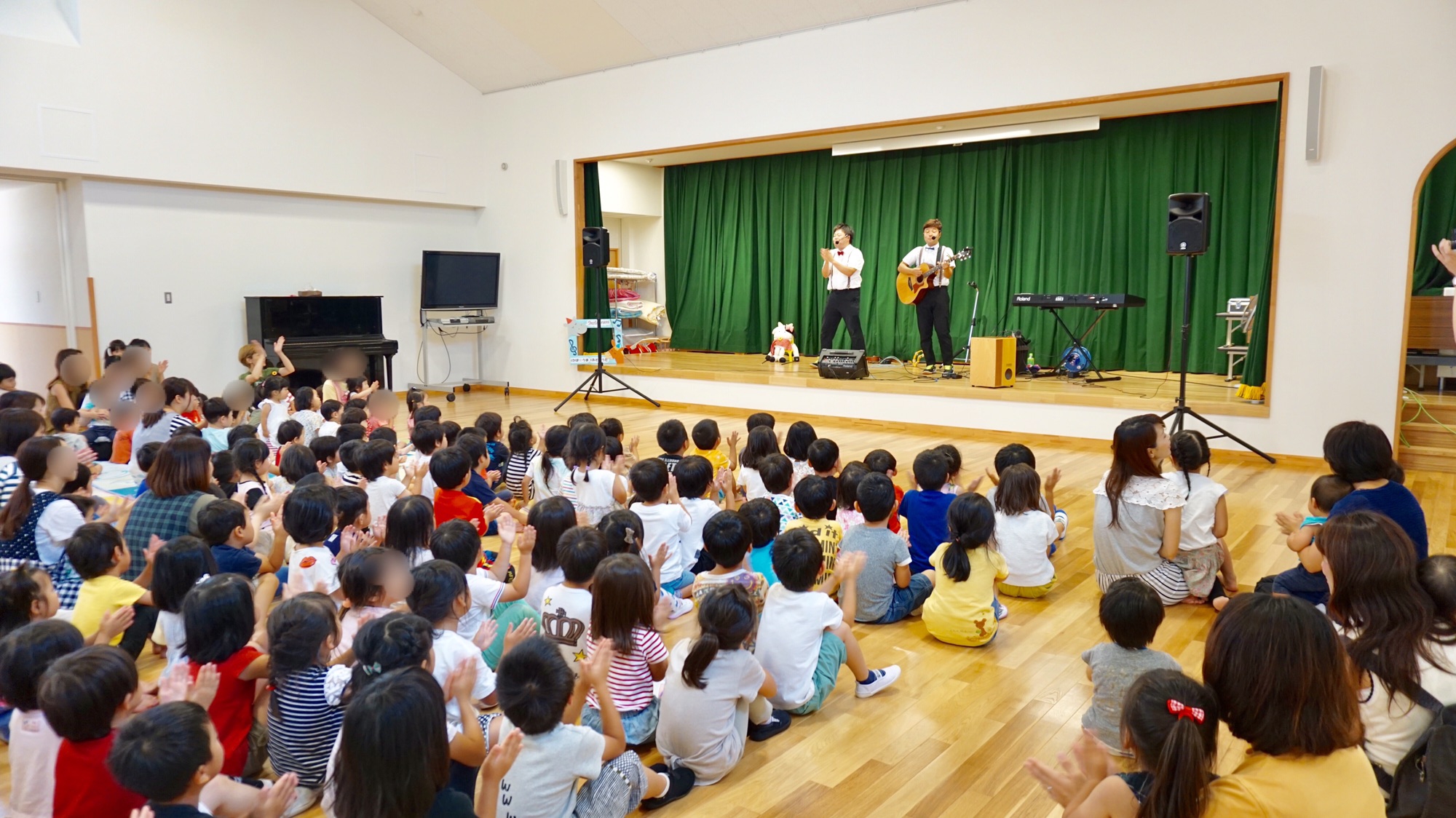 7月8日 淡路島にあります聖隷認定こども園さんにてあそびうたlive あそびうたユニット かば うま