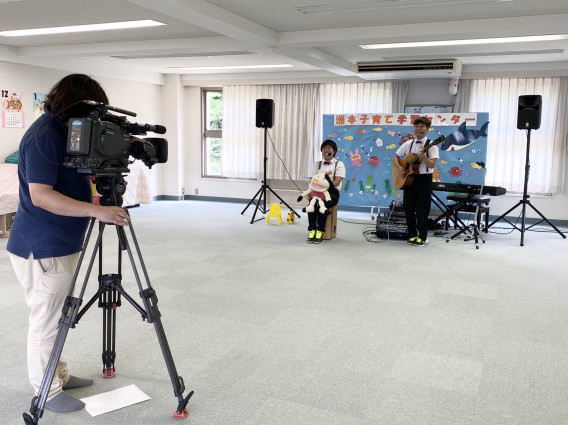 7月21日 淡路島テレビジョンさんの撮影 あそびうたユニット かば うま 7月21日 淡路島テレビジョンさんの撮影 あそびうたユニット かば うま