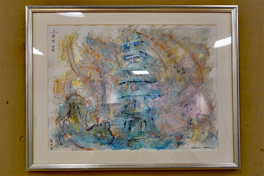 光の画家 松井守男が描いた鎮守の杜 熊野神社 | Morio Matsui drawing
