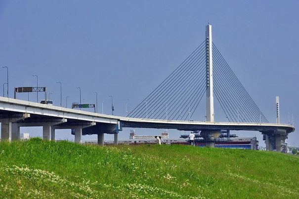 かつしかハープ橋 Katsushika Harp Bridge 葛飾写真私蔵館 Private Katsushika Collection By Photograph