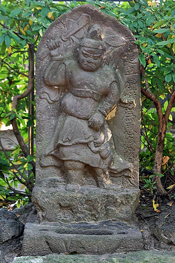 石像 葛西神社鍾馗石像 | Stone statue of Shoki the Plague-Queller | かつ