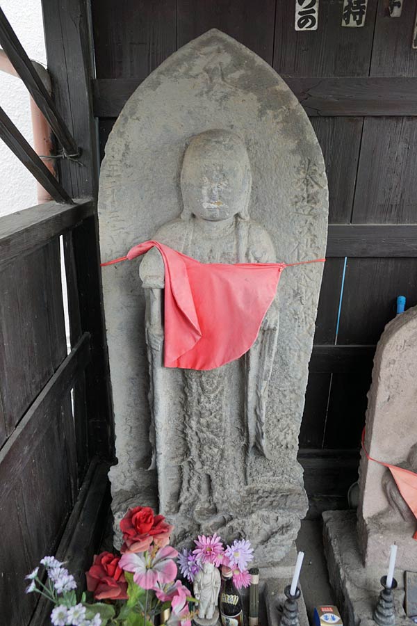 旧家解体時にでた、古い木彫の地蔵尊 とげぬき地蔵尊 (立石8) | Splinter-Removing 