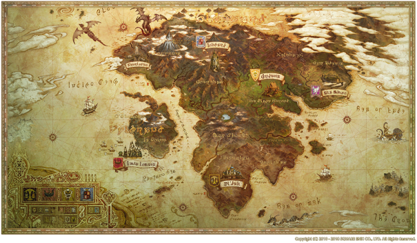 エオルゼア全土地図 Eorzea Continent Maps Ff14コンフィグ設定解説