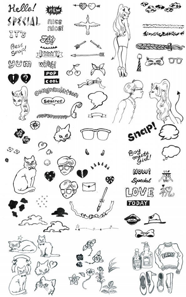 Illustration Monochrome Illustration Azami Eimi Illustrations