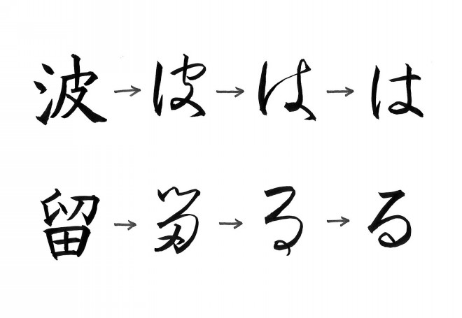 ひらがなの書き方 は る 忙しい女性にも習える書道を目指して