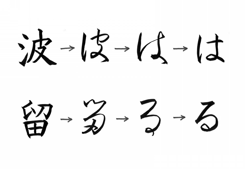 ひらがなの書き方 は る 忙しい女性にも習える書道を目指して