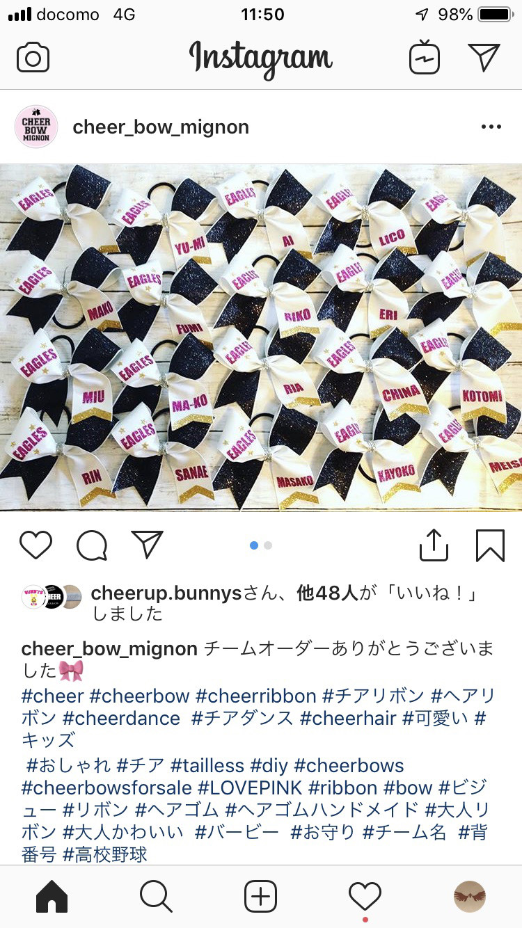 チアリボン 金沢チアリーディングジュニアチーム Golden Eagles チアリボン 金沢チアリーディングジュニアチーム Golden Eagles