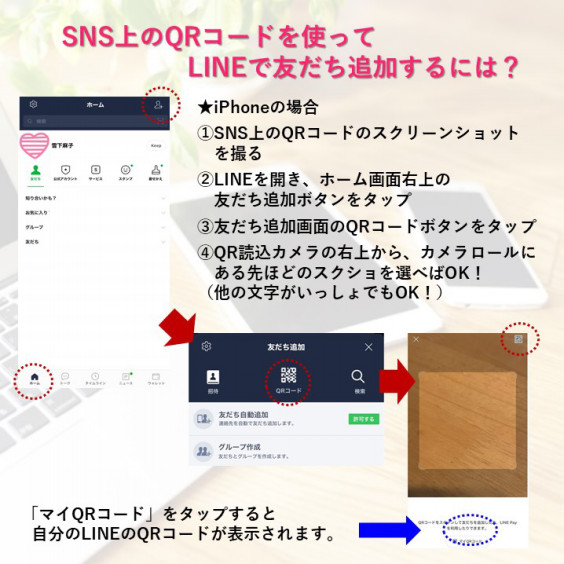 Sns上のqrコードを使ってline公式アカウントを友だち追加するには 40代からの起業初心者 ファン作り Sns集客オンラインスクール