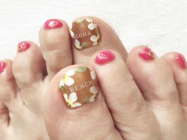 Hawaiian Foot Nail Private Nailsalon Luana