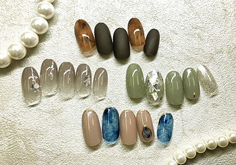 9月の季節のキャンペーンネイル 青梅市ネイルサロン Nailsalon Mousse