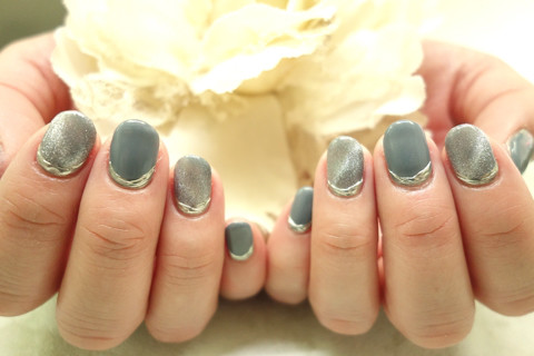 グレイッシュネイル 青梅市ネイルサロン Nailsalon Mousse グレイッシュネイル 青梅市ネイルサロン Nailsalon Mousse
