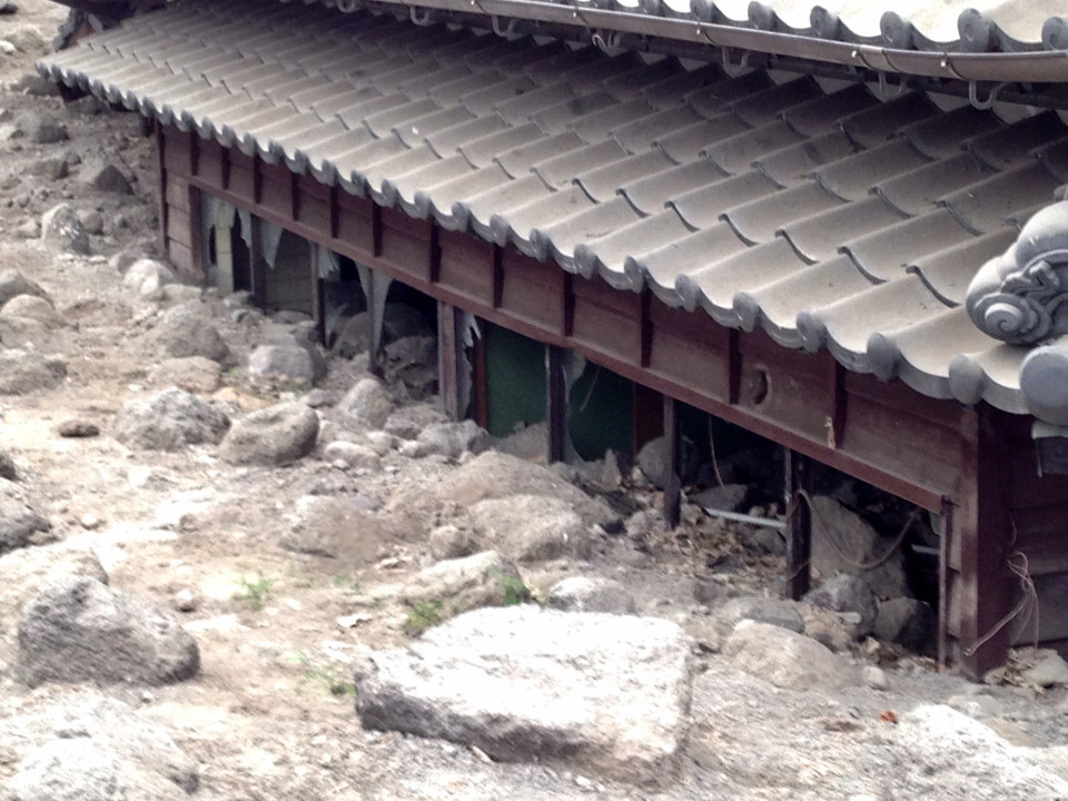 ４月24日 雲仙 普賢岳 土石流被災家屋保存公園 を見学する キャンピングカーで日本一周