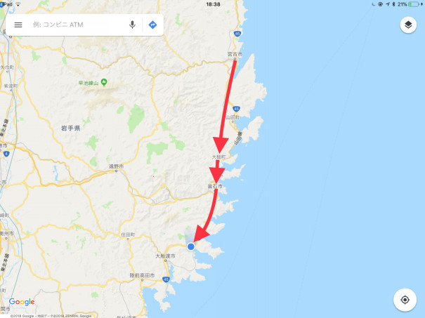 8月12日 宮古市田老地区 大槌町 大船渡市三陸町 101km キャンピングカーで日本一周 8月12日 宮古市田老地区 大槌町 大船渡市三陸町 101km キャンピングカーで日本一周