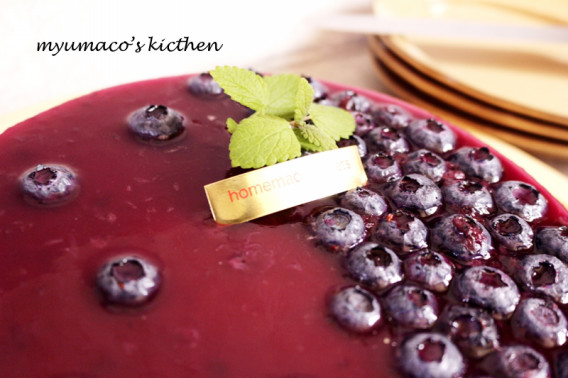 ブルーベリーレアチーズケーキ Myumaco S Kicthen