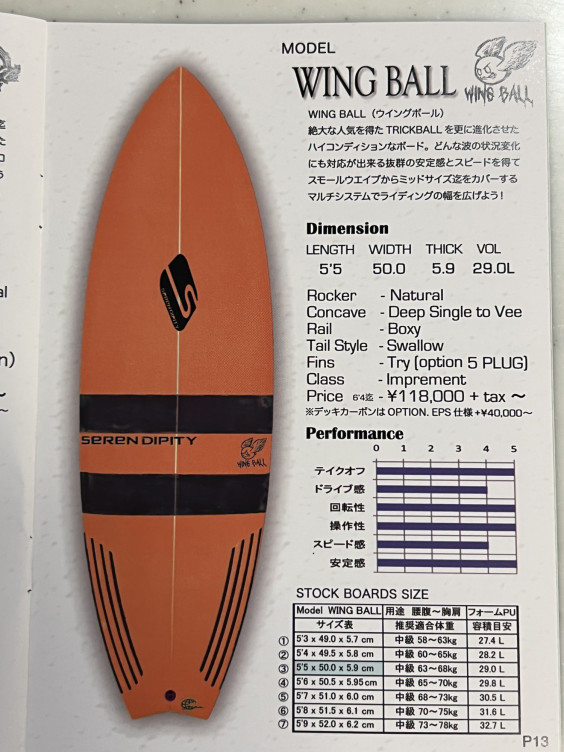 サーフボード セレンディプティー 6.1 MID 