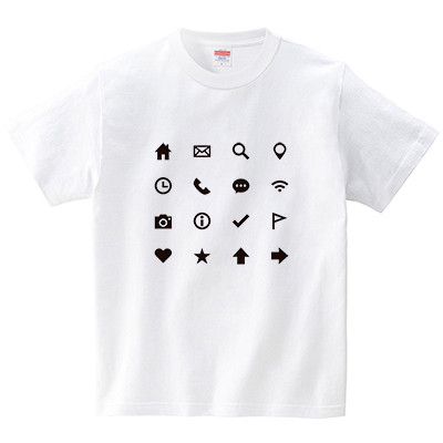 ｔシャツ シンプルなアイコンｔシャツ とりこやデザイン