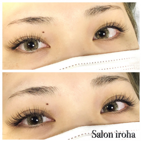 6 10更新 左右で長さとカールを変えてます 山口県防府市マツエクサロン Salon Iroha サロンいろは