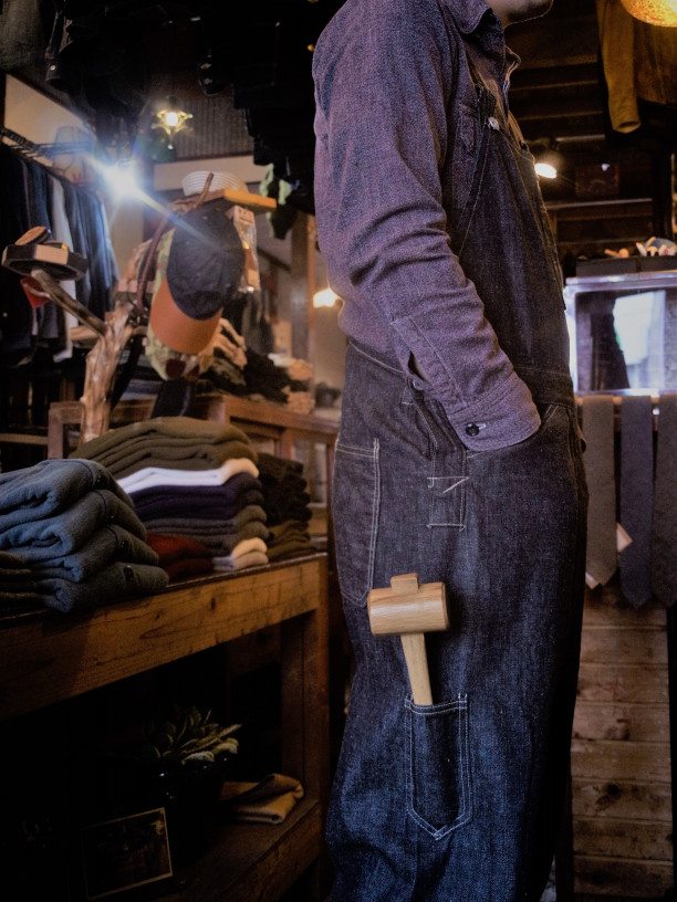 THE Y.M.WALK ON BIB & BRACE OVERALLS | Genuine Jeans Shop Spiral