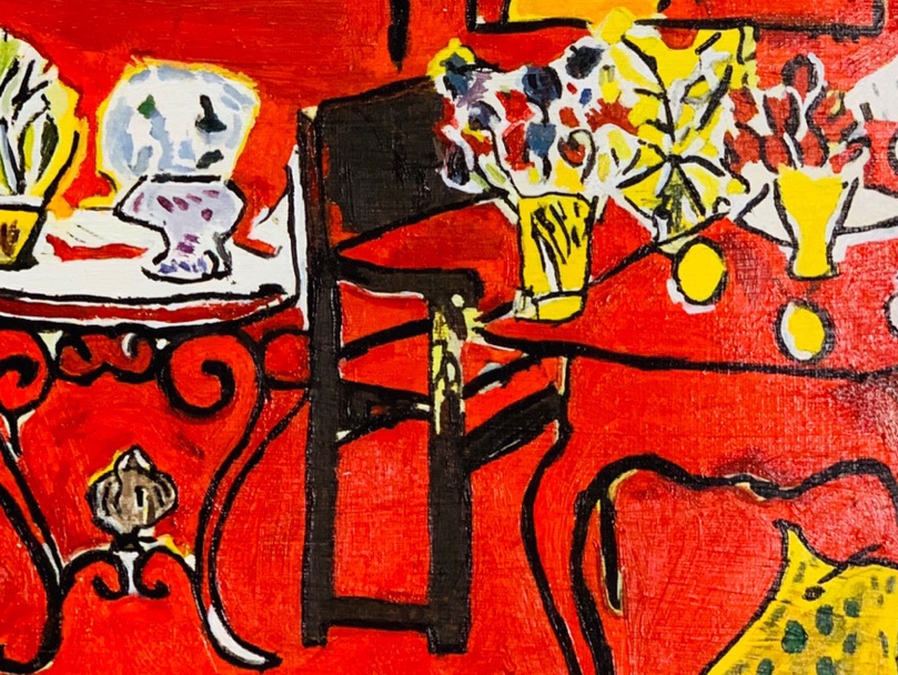 マティス【赤の大きな室内】 - 手描き 絵画（油絵複製画）販売の