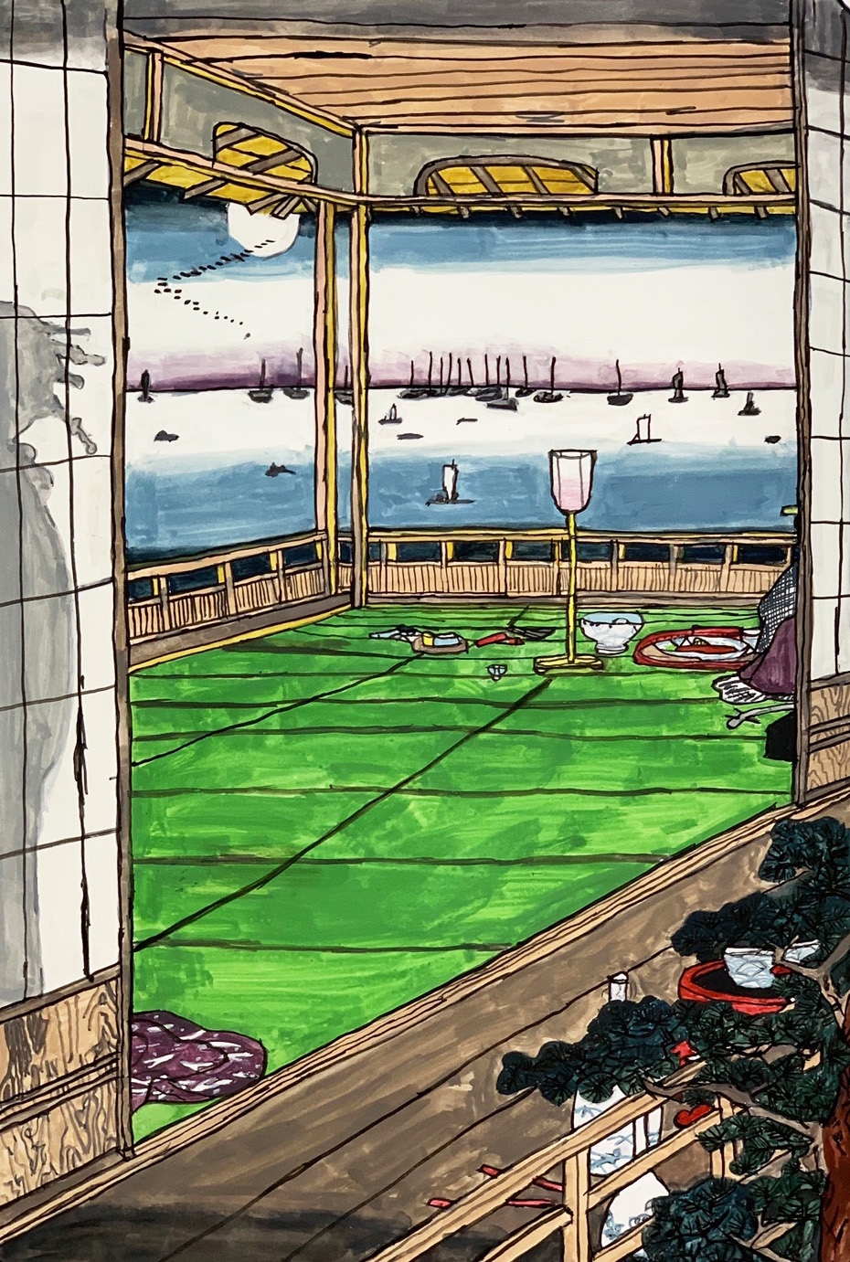 風景画　岬 楽天市場】絵画 萬谷藤男 油絵・油彩画 『岬』 岬 崖 海 海岸 灯台