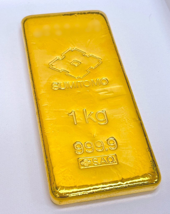 住友金属鉱山の純金インゴット1kgお買取させていただきました | ㈱銀 