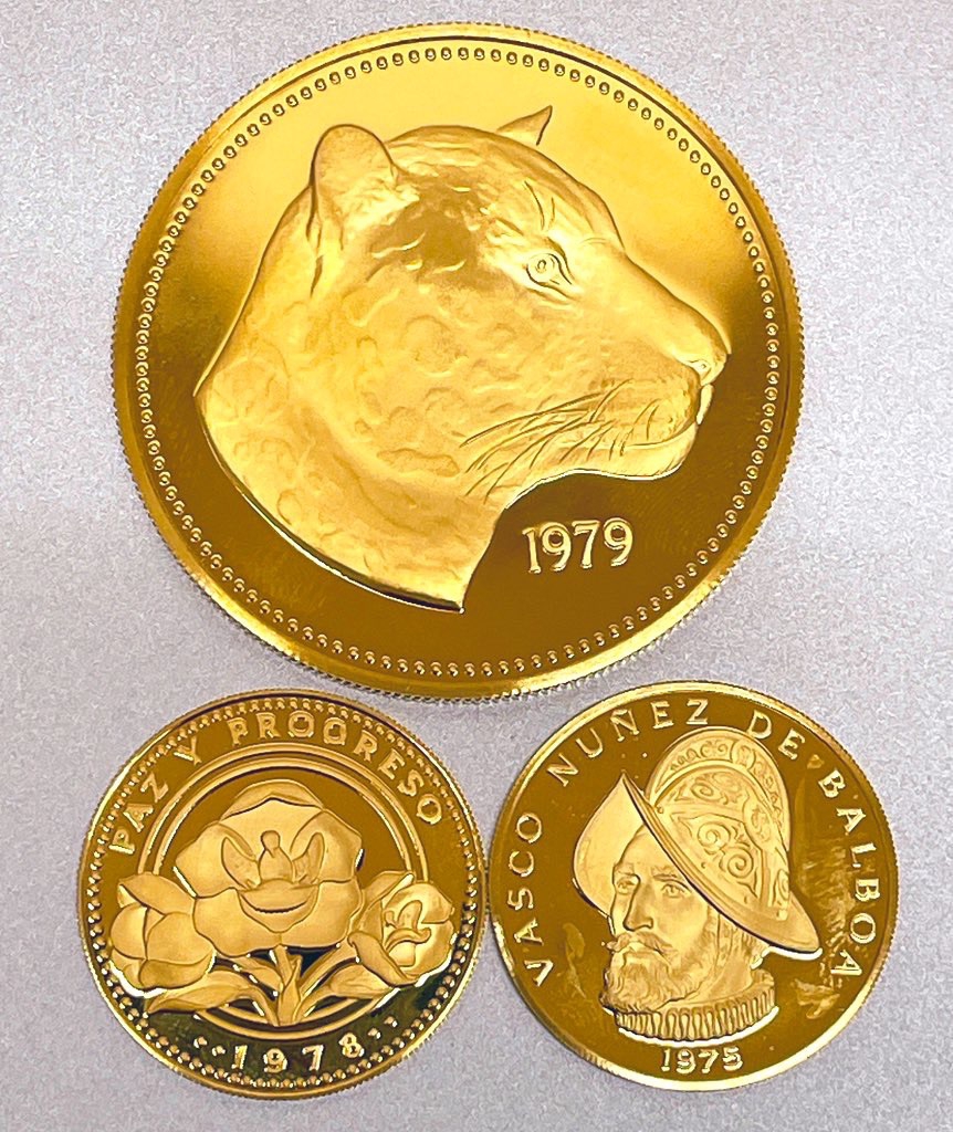 1981年度パナマ共和国100バルボア金貨〈黄金の仮面〉プルーフ金貨 - 旧 