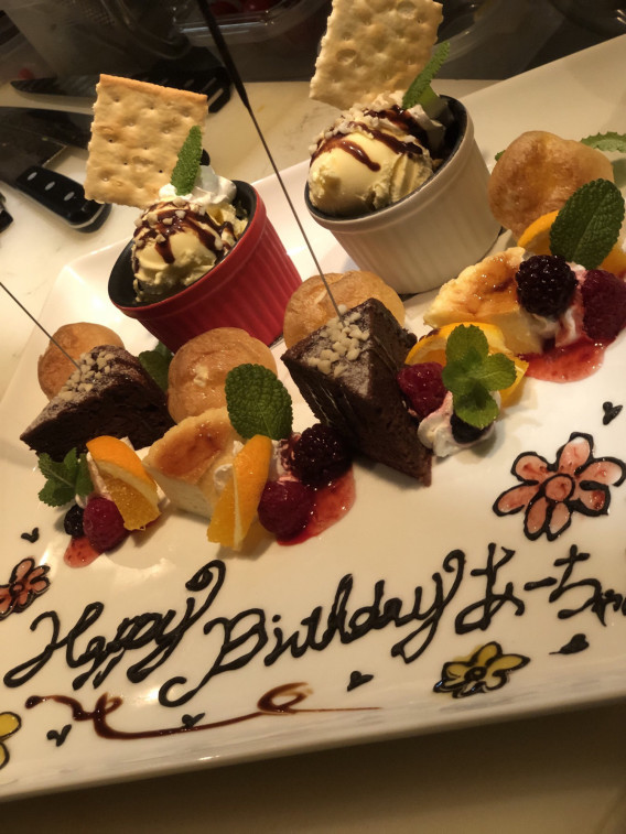ネット予約で誕生日や記念日デザートプレートをプレゼント イタリアンバル Tao ホームページ